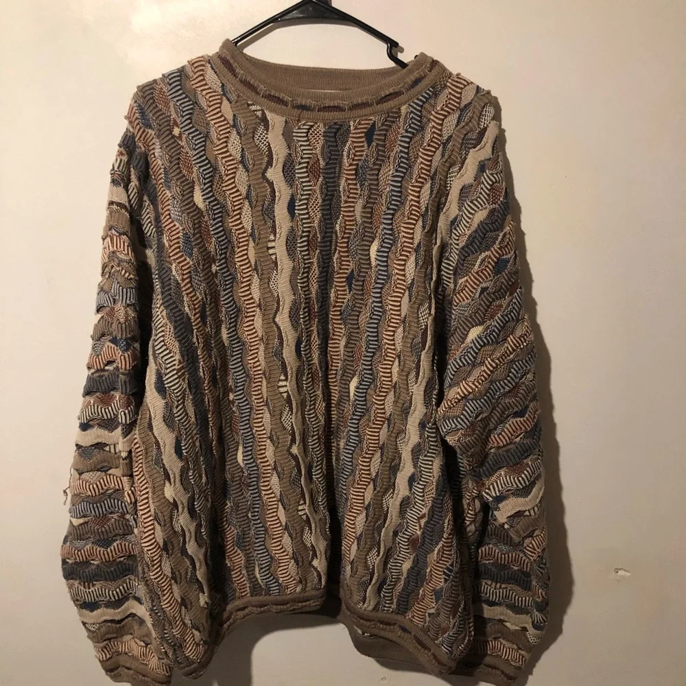 Chunky oversized ITaly ENRICO UOMO ITALY retro sweater unisex - Picture 2 of 8